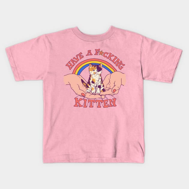 Have A Kitten Kids T-Shirt by Hillary White Rabbit